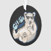 Keramik Chill Polar Ornament (Vorderseite)