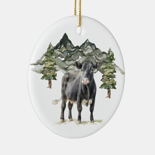 Keramik Circle Ornament - Kuh1 (Rechts)