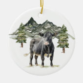 Keramik Circle Ornament - Kuh1 (Vorne)