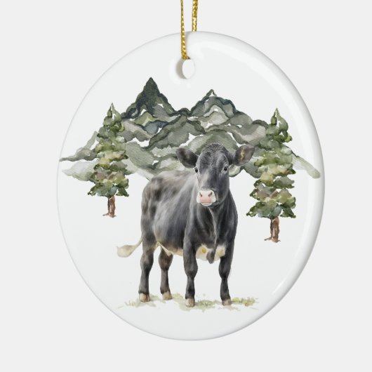 Keramik Circle Ornament - Kuh1 (Links)