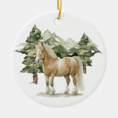 Keramik Circle Ornament - Pferd1 (Vorne)