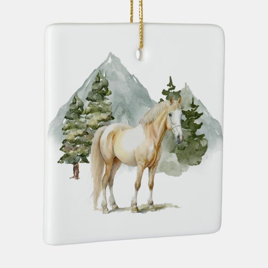 Keramik Circle Ornament - Pferd2 (Rechts)