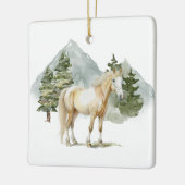 Keramik Circle Ornament - Pferd2 (Links)