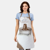 Keramik Clay Turner handgefertigt Schürze (Getragen)