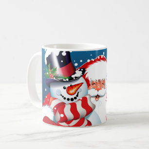 Keramik Coffee Tasse-Santa & Frosty Kaffeetasse