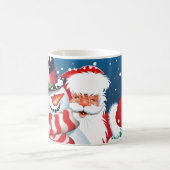 Keramik Coffee Tasse-Santa & Frosty Kaffeetasse (Mittel)
