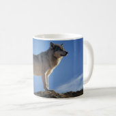 Keramik Coffee Tasse-Wolf Kaffeetasse (VorderseiteRechts)