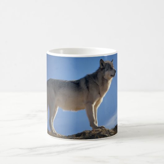Keramik Coffee Tasse-Wolf Kaffeetasse (Mittel)