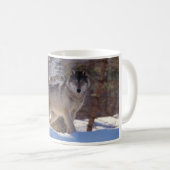 Keramik Coffee Tasse-Wolf Kaffeetasse (VorderseiteRechts)