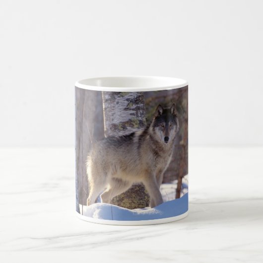 Keramik Coffee Tasse-Wolf Kaffeetasse (Mittel)