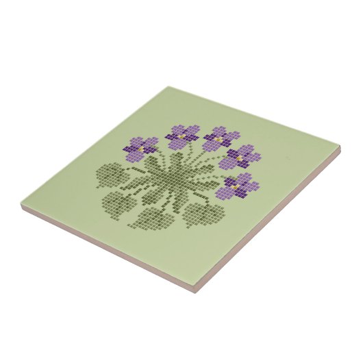 Keramik "Cross Stitch" Fliese (Seite)