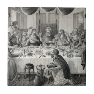 Keramik "Das letzte Abendessen" Fliese