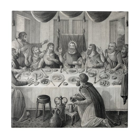 Keramik "Das letzte Abendessen" Fliese (Vorderseite)