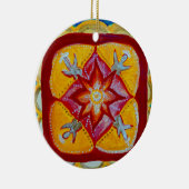 Keramik Decoration Mandala Peace Ornament (Rechts)