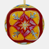 Keramik Decoration Mandala Peace Ornament (Vorne)