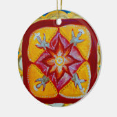Keramik Decoration Mandala Peace Ornament (Links)