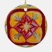 Keramik Decoration Mandala Peace Ornament (Hinten)