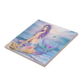 Keramik Decorative Blue Mermaid Fliese (Seite)