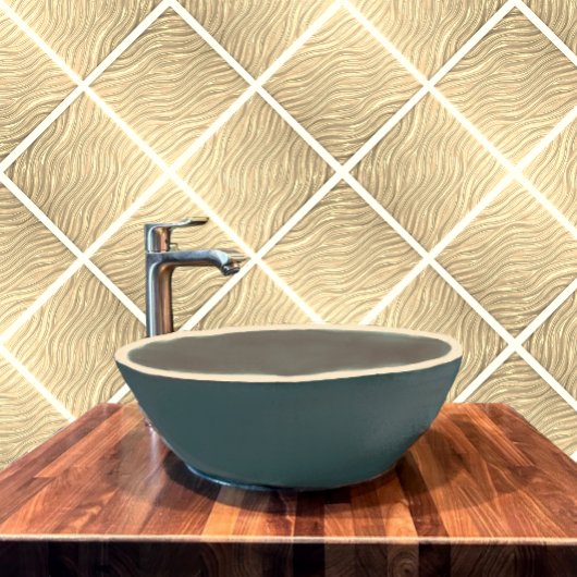 Keramik Decorative Tile Ocher Wasser Aussehen Fliese