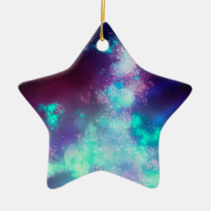 Keramik-Dekoration der nächtlichen Sky Neon Lights Keramik Ornament