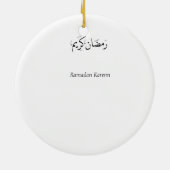Keramik-Dekoration Ramadans Kareem Keramik Ornament (Hinten)