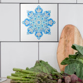 Keramik dekorative Fliesen mit hellblauer Medallio