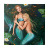 Keramik dekorative Mermaids Tile Fliese (Vorderseite)