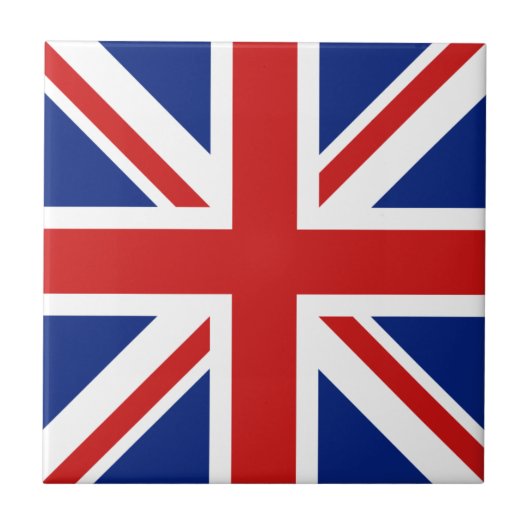 Keramik der britischen Flagge Fliese (Vorderseite)