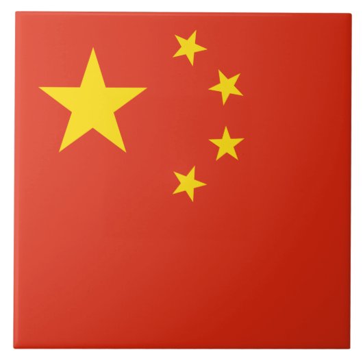 Keramik der chinesischen Flagge (China) Fliese (Vorderseite)