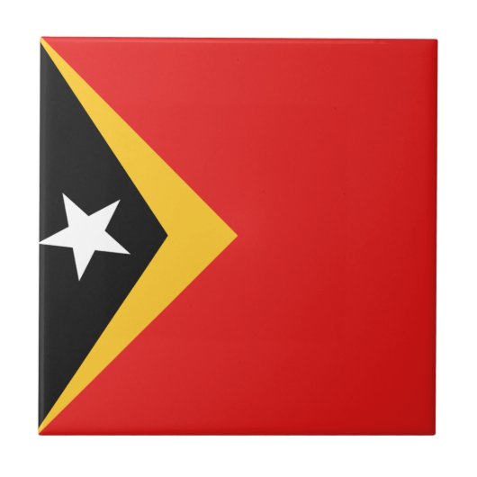 Keramik der Fahne in Osttimor Fliese (Vorderseite)
