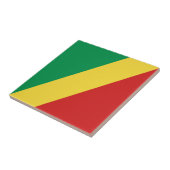 Keramik der Flagge Kongo-Brazzaville Fliese (Seite)