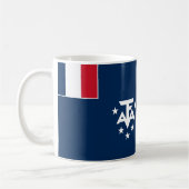Keramik der französischen Länder Süd und Antarktis Kaffeetasse (Links)