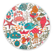 Keramik der Funny Sea Animals Knob Keramikknauf (Vorderseite)