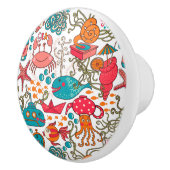 Keramik der Funny Sea Animals Knob Keramikknauf (Rechts)