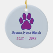 Keramik der Gedächtnisbaume Ornament (Hinten)