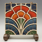 Keramik der geometrischen Strahlung Fliese