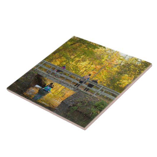 Keramik der Herbstbrücke Fliese (Seite)