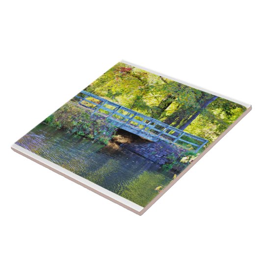 Keramik der Herbstbrücke Fliese (Seite)