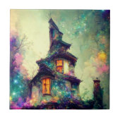 Keramik der Hexe, klein (4,25" x 4,25") Fliese (Vorderseite)