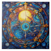 Keramik der Himmelskörper Fliese (Vorderseite)