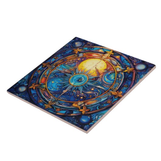 Keramik der Himmelskörper Fliese (Seite)