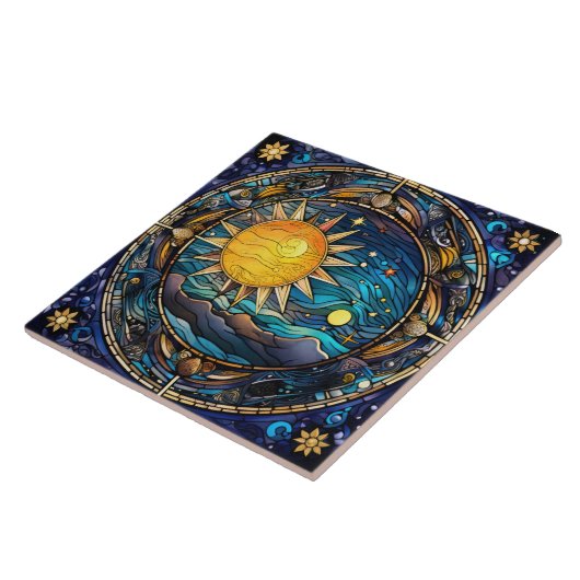 Keramik der Himmelskörper Fliese (Seite)