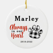 Keramik der Hunde Ornament (Hinten)