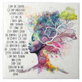 Keramik der Inspirierten weiblichen Vorfahren Fliese (Vorderseite)