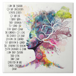 Keramik der Inspirierten weiblichen Vorfahren Fliese