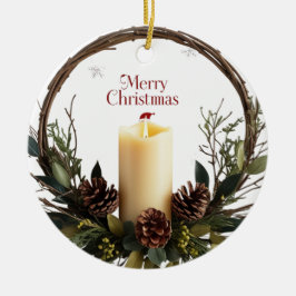 Keramik der klassischen Waldbrandkerze Keramik Ornament