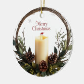 Keramik der klassischen Waldbrandkerze Keramik Ornament (Links)