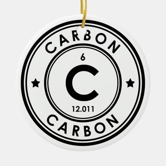 Keramik der Kohlenstoffelemente Ornament (Vorne)