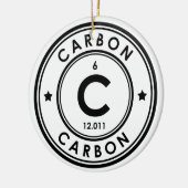 Keramik der Kohlenstoffelemente Ornament (Links)