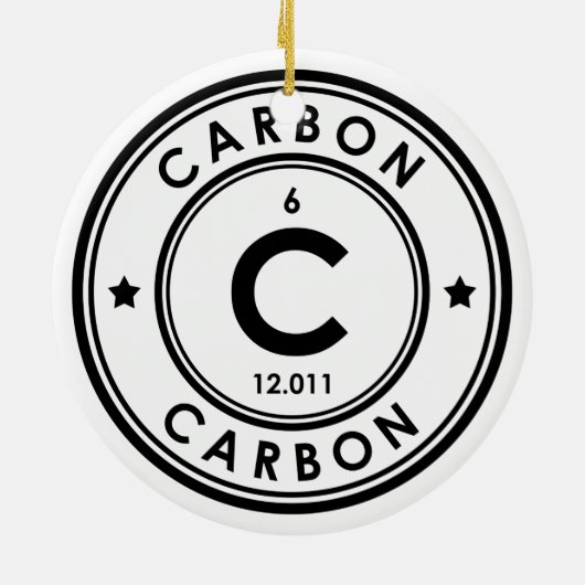 Keramik der Kohlenstoffelemente Ornament (Hinten)